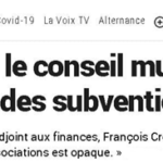 M. Cresta déclare en conseil municipal « Le financement des associations est opaque »